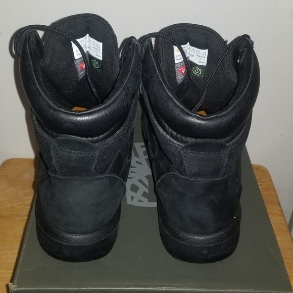 Timberland 6-Inch Waterproof Field Boot Black Nubuck Men's Boots - Picture 3 of 13